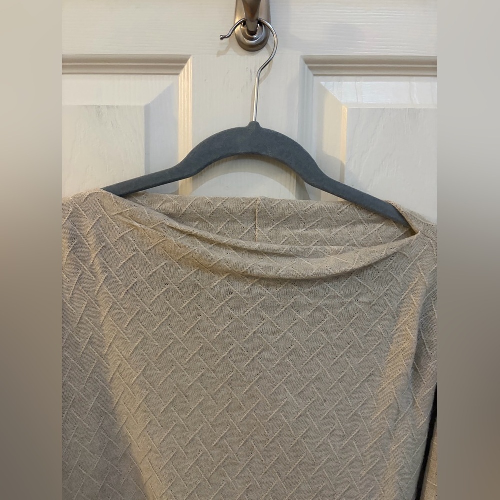 Chenaulto Textured Knit Dolman Sleeve Top | Size L | Neutral Beige - Picture 3 of 7